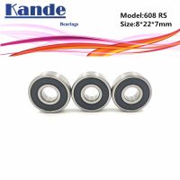 Kande 10pcs ABEC-5 P5 608 2RS Z3V3 6082RS Miniature Ball Bearing 8x22x7mm 608 608-RS 608 RS for DIY milling machine Pulley