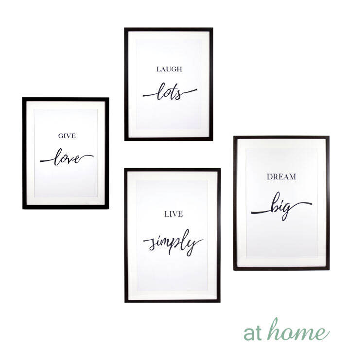 At Home 1pc Motivational Quotes Nordic Wall Frame Ready to Hang Wall ...