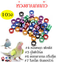 ห่วงขานก ห่วงขานกแก้ว ห่วงขานก อลูมิดนียมน้ำหนักเบา คละสี 10วง