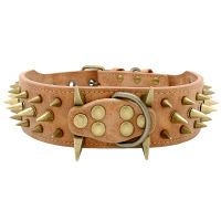 2" Width Spiked Studded Dog Collar for Medium Large Dogs Pitbull German Shepherd PU Leather Pet Collars Cool &amp; Fashion