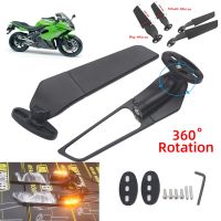 ♠▦☜ For Kawasaki NINJA 300R 250R 400R NINJA1000 ER6F Motorcycle Mirror Modified Wind Wing Adjustable Rotating Rearview Mirror