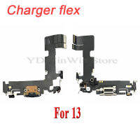 (ร้อน) Dock Connector Charger Port Flex Cable สำหรับ 13 Pro Max 13 Mini USB ชาร์จพร้อมไมโครโฟน IC Ribbon Replacement