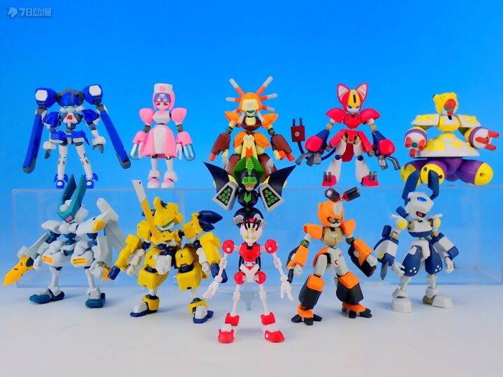 ชุดสะสมรูปปั้นตุ๊กตาขยับแขนขาได้-bandai-ภาพอนิเมะ-gashapon-ของเล่น-medarot-ชุดสะสมของเล่นตุ๊กตาโมเดลของขวัญ