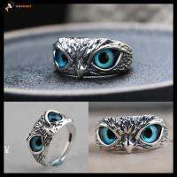 OWENSERT คู่รัก Jewelry ของขวัญ Open Adjustable Owl Eye Statement Ring Vintage Ring