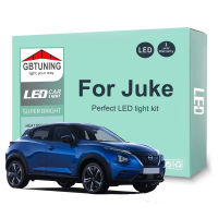 Canbus รถยนต์ LED ชุดไฟภายในสำหรับนิสสัน Juke 2011-2018 2019 2020 2021 2022ยานพาหนะในร่มโดมอ่านม่านบังแดดลำต้นโคมไฟ