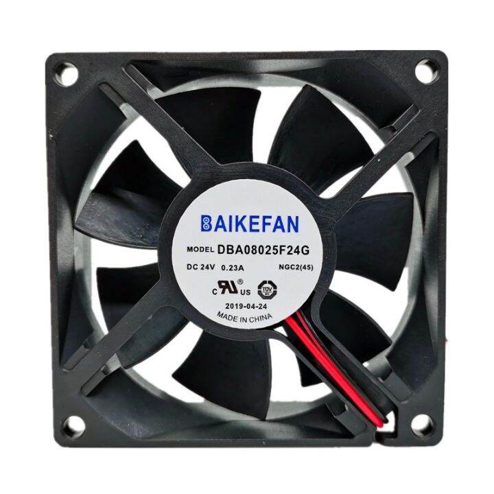 dba08025f24g-ใหม่เดิม-baikefan-dc24v-0-23a-8เซนติเมตรอินเวอร์เตอร์พัดลมระบายความร้อน