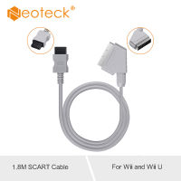 Neoteck สีเทา1.8เมตร Real สาย Scart RGB สำหรับ Wii Wii U Scart เคเบิลทีวีคอนโซลตะกั่วสนับสนุนรูปแบบ PAL