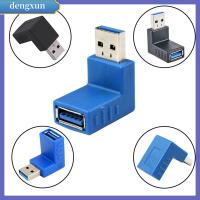 DENGXUN ขั้วต่อ M/f ส่วนขยายเชื่อมต่อ USB 3.0อะแดปเตอร์ปลั๊กพิมพ์ชาย-หญิงขวา + ซ้าย