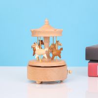 Creative carousel music box music box childrens toy carousel home decoration Christmas decorations toy