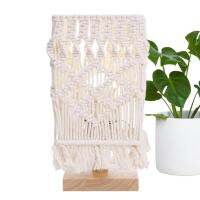 Fringe Lamp Handmade Bohemian Lights Boho Nightstand Lamp Bedside Table Lamp Modern Unique and Stylish Boho Lamp for Boho Bedroom Decor convenient