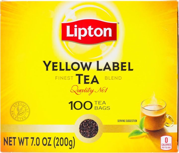 Lipton Yellow Label Black Tea 100 Tea Bags | Lazada PH