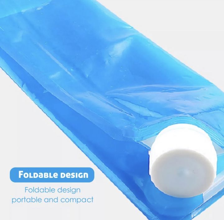 ถุงใส่น้ำ-พับเก็บได้ถุงใส่น้ำแคมป์-ถุงใส่น้ำเดินทาง-ถุงใส่น้ำในรถ-foldable-water-bag-ถุงใส่น้ำพกพา-ขนาด-5l-ถุงน้ำแคมปิ้ง-ขนาด-5-ลิตร