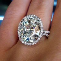 [COD] Cao Shi Amazons explosive super large zircon wedding ring female beautiful bridal