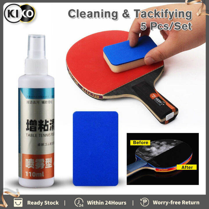 Table Tennis Racket Care Set Care Liquid Cleaner Sponge Foaming