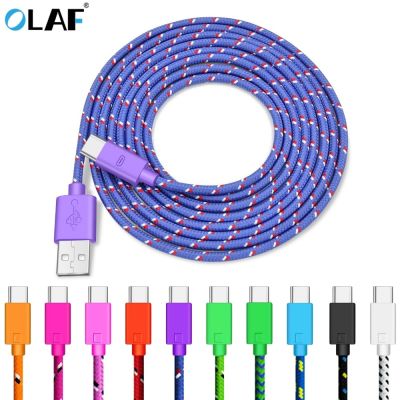 [HOT RUXMMMLHJ 566] OLAF USB Type C สายสำหรับซัมซุง Galaxy S10 9สายเคเบิลข้อมูลสายชาร์จเร็วสำหรับ Huawei Mate 20 Pro โทรศัพท์มือถือสายชาร์จ USB-C