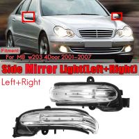 Pair Rearview Mirror Turn Signal Light Indicator Lamp for - W203 C-Class C280 C320 C350 Left &amp; Right 01-07