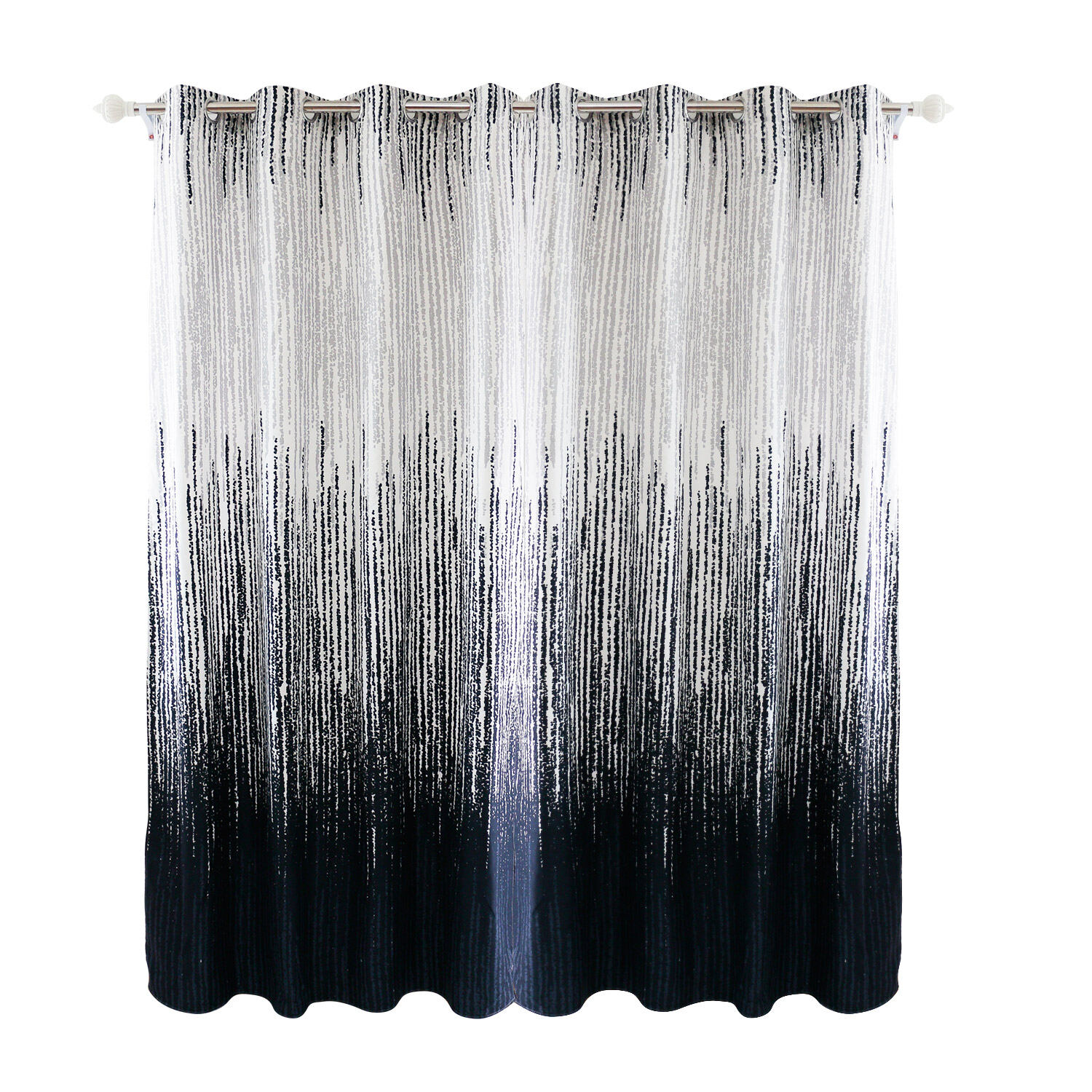 HOOK/Ring Type 3D Langsir Semi Blackout Printed Fabric Curtains Simple Shading Living Room Bedroom Balcony Curtains