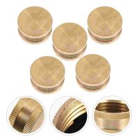 5pcs Garden Hose Cap Female Brass Hose End Thread End Cap Connector Spigot Cap