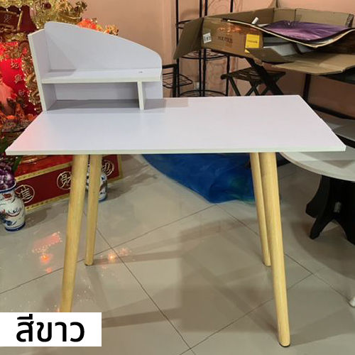 โต๊ะเครื่องแป้ง-โต๊ะแต่งหน้า-โต๊ะเครื่องสำอาง-โต๊ะวางของลายไม้-โต๊ะเครื่องแป้งทรงสี่เหลี่ยม