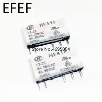 Yingke รีเลย์ Hf41f-024-zs Hf41f-012-zs 555 6a Hf41f รีเลย์แบบเวเฟอร์5V 12V 24V 10ชิ้นจาก Yingke