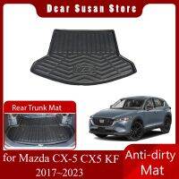 เสื่อฝาหน้าฝาหลังกระโปรงรถสำหรับ Mazda CX-5 CX5 KF 2017 2023 2018ซับถาดกระเป๋าแผ่นปูพื้นพื้นที่บูตพรมฝาครอบอุปกรณ์เสริม