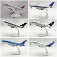 18*20ซม. เครื่องบิน Diecast รุ่นล้อ Air เกาหลี Lufthansa สิงคโปร์กาตาร์ Southern Airbus 380 A380 Airlines เครื่องบิน #007