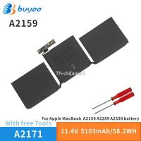 New A2171 Original Laptop Battery Replacement For MacBook Pro 13 2019 Year A2289 A2159 A2338 Notebook 11.41V 5103mAh With Tools สต็อกสำเร็จรูป agapi