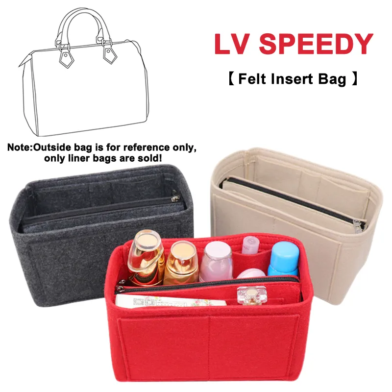 Felt Handbag Organizer for LV Speedy Designer Handbags Purse 