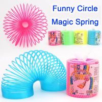 9CM Big Spiral Game Plastic Magic Spring Funny Outdoor Rainbow Toy Kids Party Favors Awards Goodies Gift Toy For Children