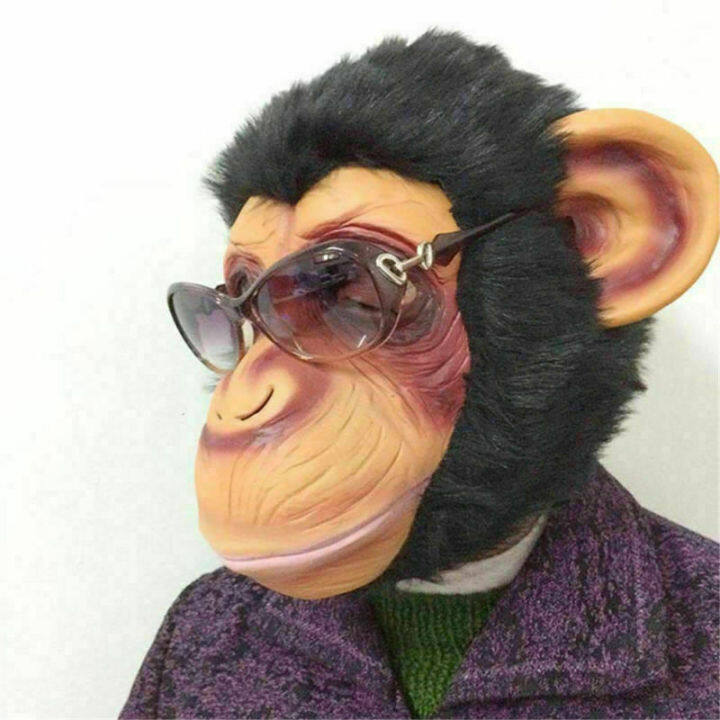 ready-stock-halloween-monkey-mask-realistic-adult-chimp-mask-chimp-maks-costume-cosplay