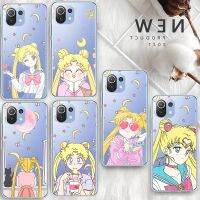 【ขายร้อน】NIQUXIน่ารัก Sailor Moon Anime สำหรับ Xiaomi Redmi หมายเหตุ10S 9 Civi Poco X3 NFC F3 GT M4 M3 M2 X2 F2 Pro C3 F1 5G ใสโทรศัพท์กรณี