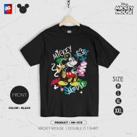 [ส่งฟรี] เสื้อยืด Mickey Mouse มิกกี้เมาส์ รุ่น MK-072 ลิขสิทธิ์แท้ วอลต์ ดิสนีย์ สีดำ เสื้อ Disney แท้ [M,L,XL,2XL]