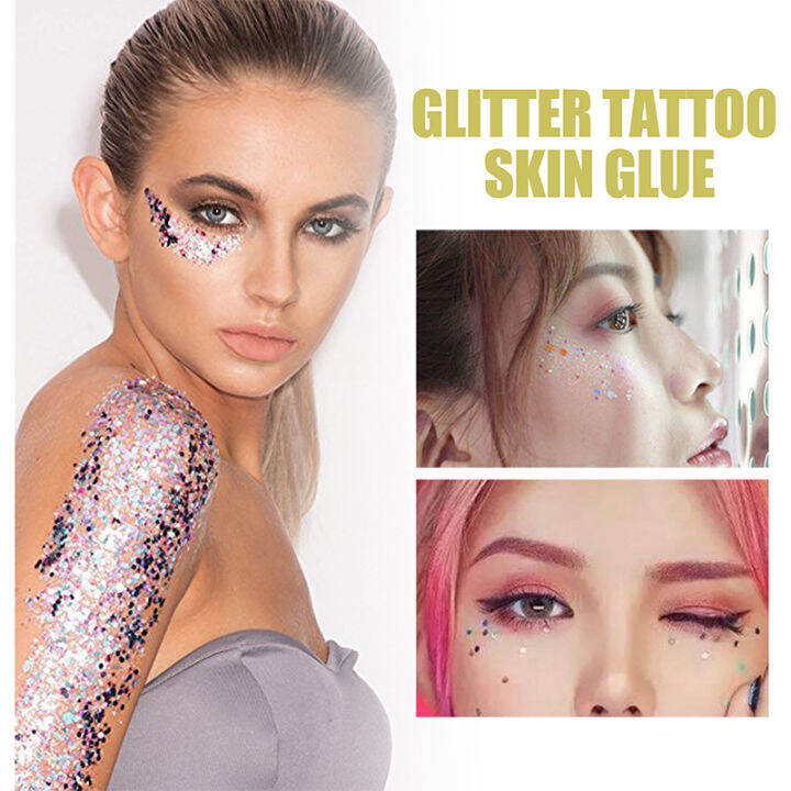 BK 8ML Face Glue For Glitter Temporary Tattoo Glue Waterbased Adhesive