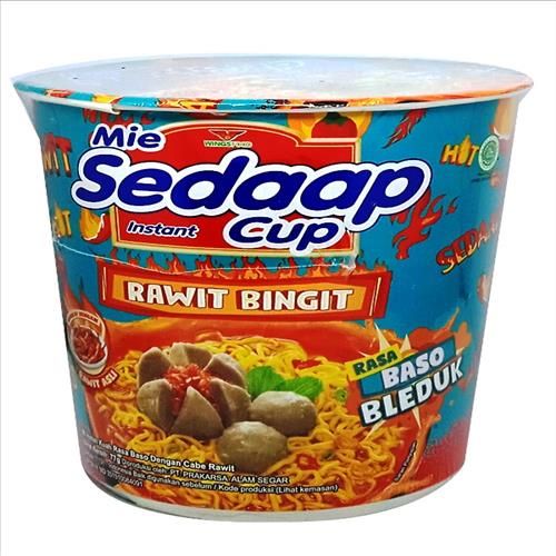 Mie Cup Sedaap Baso Bleduk 77gr Lazada Indonesia