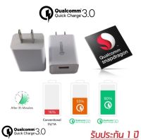 Quick Charge 3.0 USB Turbo Wall Charger Fast Charger หัวปลั๊กชาร์ทไฟ QC 3.0 ชาร์จไฟเร็วกว่าที่ชาร์จไฟทั่วไปถึง 4 เท่า