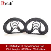 ✻☽◕ GT2 Closed Loop Timing Belt Rubber 162/164/166/168/170/172/174/176/178/180mm width 6mm suitably GT2 pulley for 3d printer parts