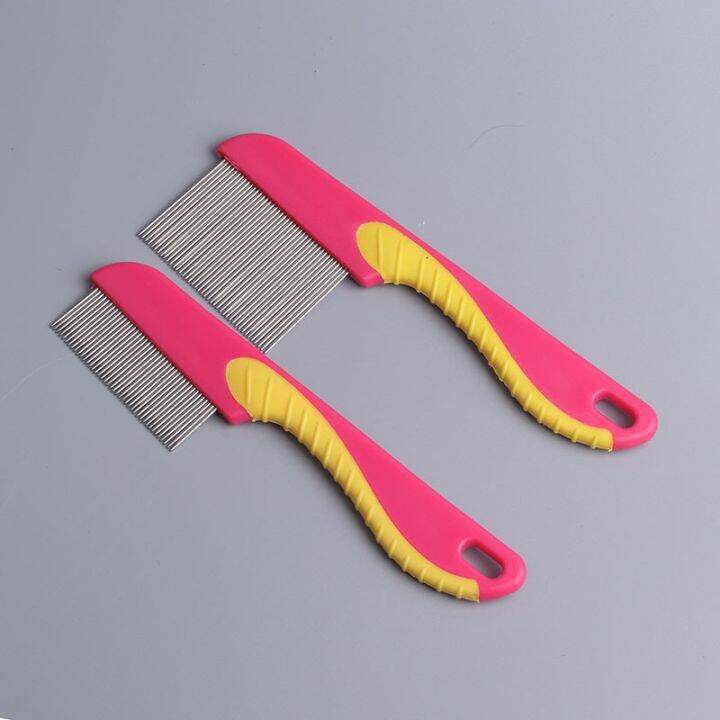 cc-1pcs-durable-household-4colors-pets-supplies-dog-hair-abs-tpr-stainless-handle-anti-lice-comb