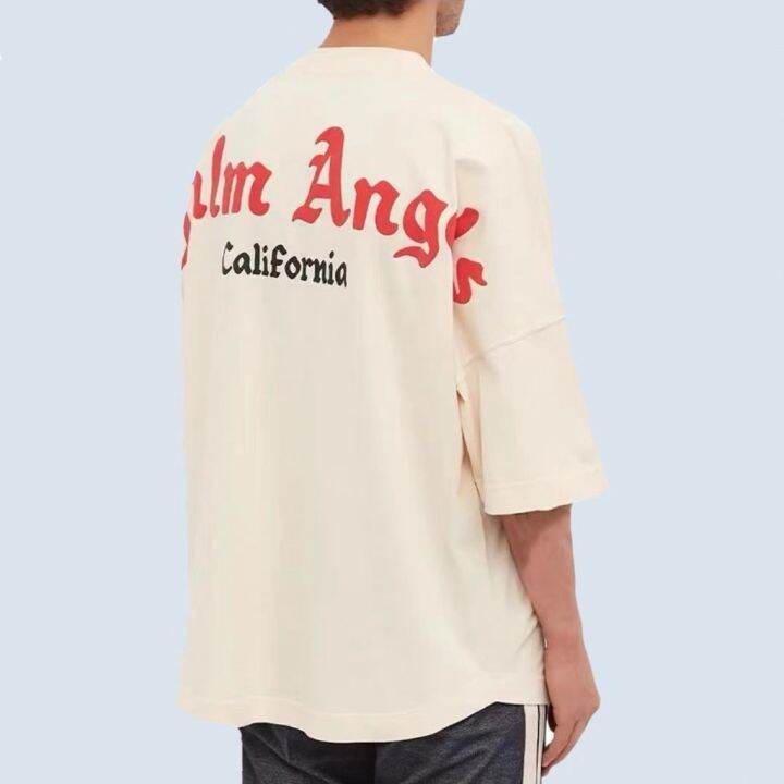 palm-angels-เสื้อยืดแขนสั้นลําลอง-ระบายอากาศ-พิมพ์ลายตัวอักษร-100-สําหรับผู้ชาย-และผู้หญิง-lwk