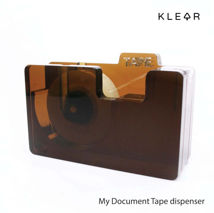 klearobject-my-document-tape-dispenser-แท่นใส่สก๊อตเทป-แกน-1-นิ้ว-แท่นตัดเทปใส-แท่นตัดสก๊อตเทป-แท่นตัดเทป-แท่นเทปใส-ตัดเทป-แท่นเทป-เครื่องเขียน