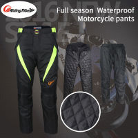 Motorcycle Pants Summer Winter Riding Reflective Safety Clothing with Detachable WarmWaterproof Liner and Protective pads HP-08