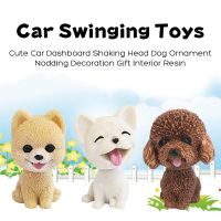 Car Dashboard Decor Nodding Puppy Toys Shaking Head Dog Ornaments Car Bobblehead Dog Toy Wobble Shaking Head Dolls Car Home Room