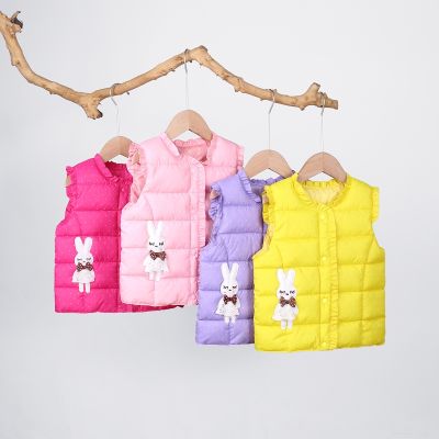 （Good baby store） Winter Baby Girl Clothes Down Cotton Kids Vest Cute Waistcoats For Girls Vest Children Clothes Kids Clothes Thick Warm Top