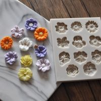 ELEGANT luyou DIY Pansies Flower Silicone mold fondant mold cake decorating tools chocolate gumpaste mold FM1337