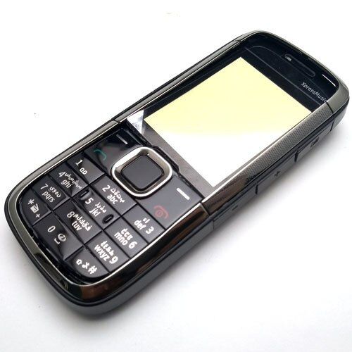 กรอบกรอบโทรศัพท์แสดงกรณีกระจกเต็มกรอบด้านหลังปุ่มกดสำหรับ-nokia-ภาษาอังกฤษ5130