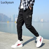 CODhan14416 Black Cargo Pants Men Fashion Street Sports Jogger Pants Comfortable and Breathable Long Pants Seluar Lelaki