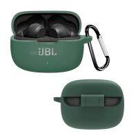 เคส WwJBL เวฟ200 TWS ของแท้สีทึบฝาครอบหูฟังสำหรับ JBL เวฟ200ซิลิโคนนิ่มกันกระแทกอุปกรณ์เสริมหูฟัง