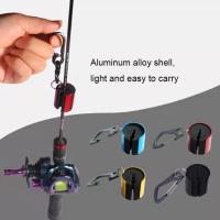 Wearable Fishing Rod Holder Portable Fishing Rod Clip Keychain Fly Tackle Assistant Fishing With Accessories Rod Tools M0R3