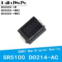 【CW】❂  20PCS/LOT SR5100 SS510 SMB 5A 100V DO-214AC SB5100 DO-214AA New Original Chipset