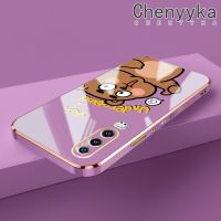 เคส Chenyyka สำหรับ Huawei P30 P30โปร P30ไลท์เคสหุ้มซิลิโคนลายหมีดีไซน์ใหม่ด้านข้างฝาปิดเลนส์เต็มรูปแบบปกป้องกล่องกันกระแทกกล้องถ่ายรูปเคสนิ่ม