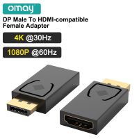 DP adaptor laki-laki ke HDMI Port tampilan adaptor perempuan kompatibel HDMI Splitter HD kabel TV untuk proyektor TV 4K 30Hz AUX